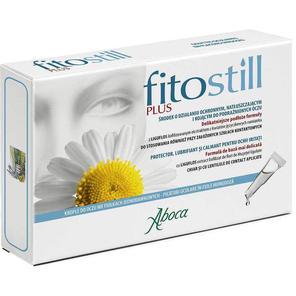 Picaturi de ochi Fitostill Plus, 10 fiole x 0.5 ml, ABOCA