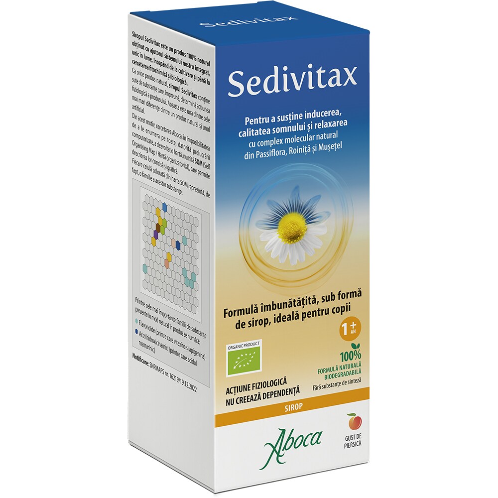 Supliment alimentar Sirop Sedivitax Bio, 220 g, ABOCA