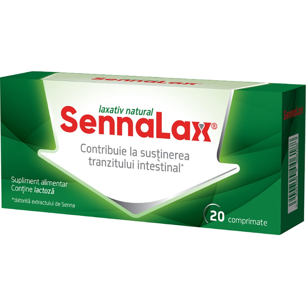 Supliment alimentar Sennalax laxativ natural, 20 comprimate, BIOFARM