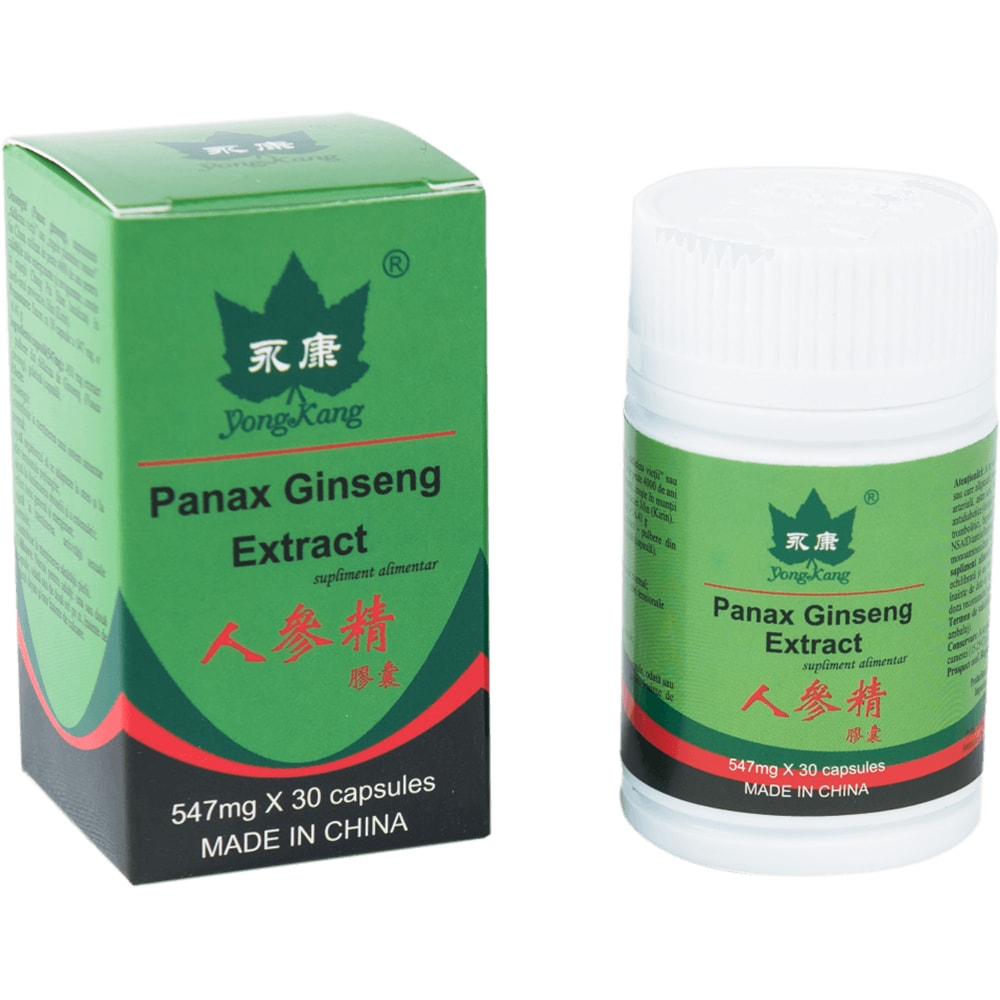 Supliment alimentar Panax Ginseng, 30 capsule, YONG KANG