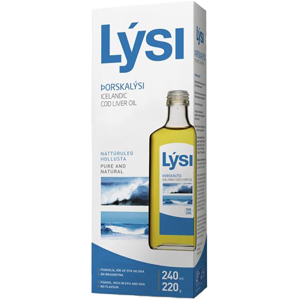 Supliment alimentar Ulei din Ficat de Cod, aroma naturala, 240 ml, LYSI