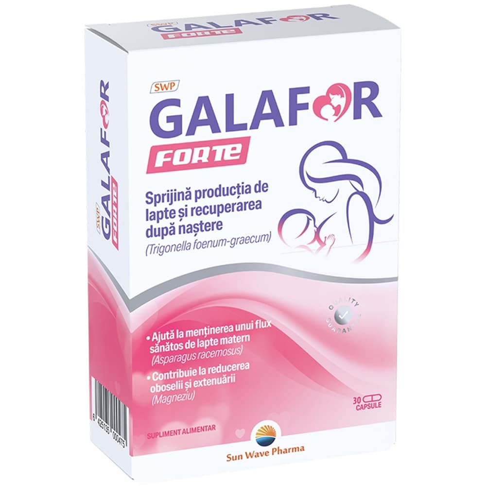 Supliment alimentar Galafor Forte, 30 capsule, SUN WAVE PHARMA