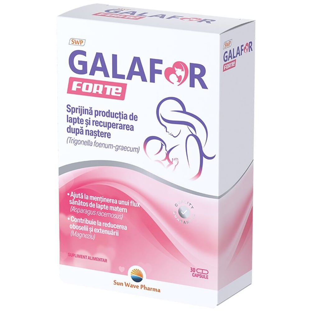 Supliment alimentar Galafor Forte, 30 capsule, SUN WAVE PHARMA