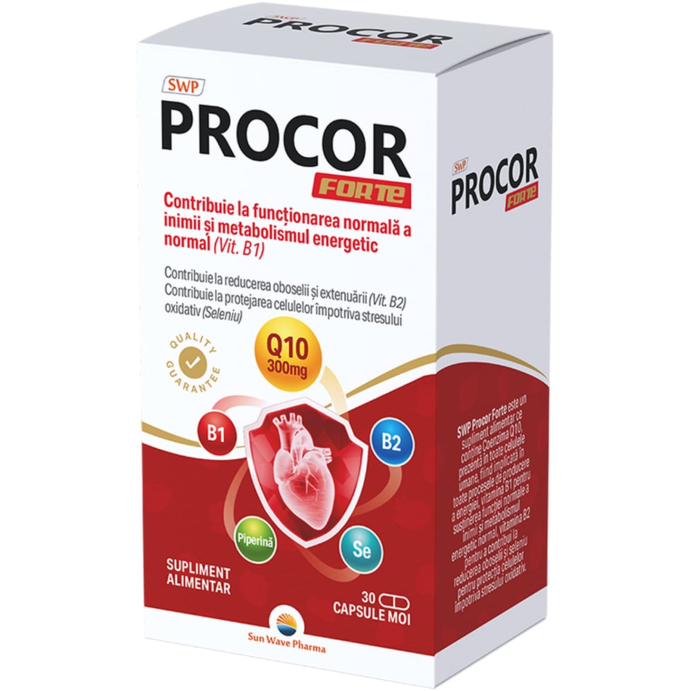 Supliment alimentar Procor Forte, 30 capsule, SUN WAVE PHARMA