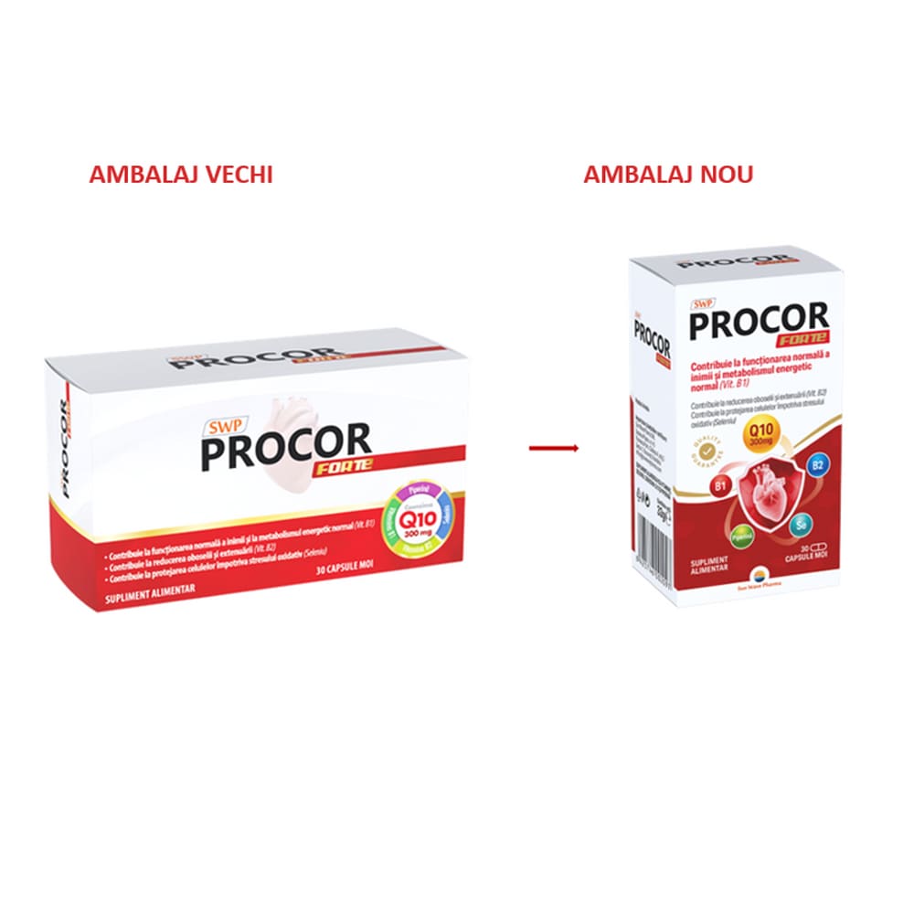 Supliment alimentar Procor Forte, 30 capsule, SUN WAVE PHARMA