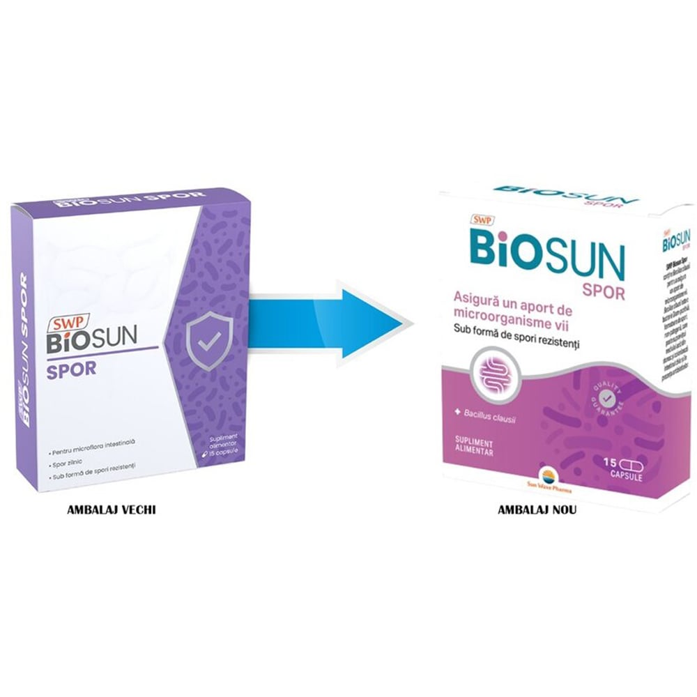 Supliment alimentar Biosun Spor, 15 capsule, SUN WAVE PHARMA