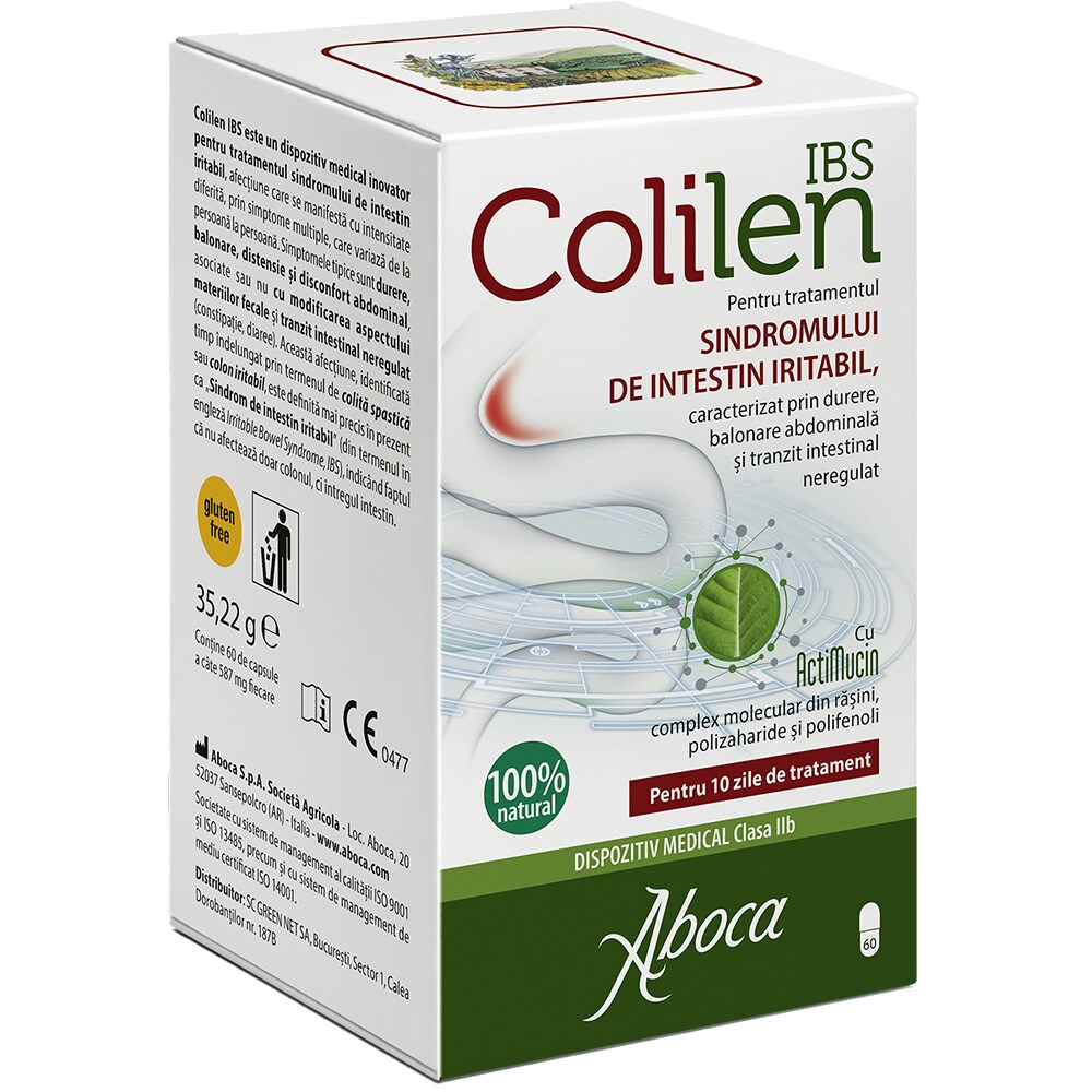 Colilen IBS pentru sindromul intestinului iritabil, 60 capsule, ABOCA
