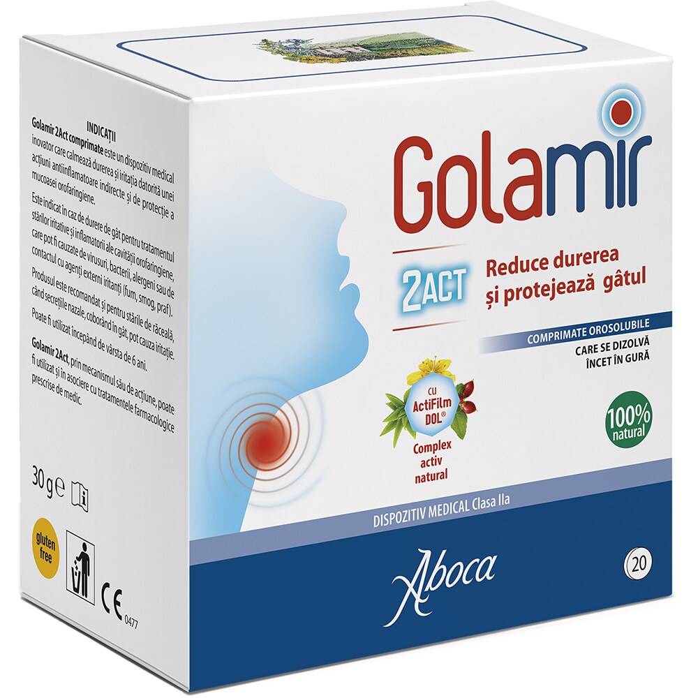 Golamir 2 ACT, 20 comprimate orosolubile, ABOCA