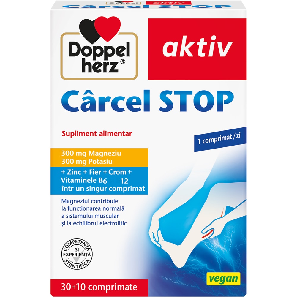 Supliment alimentar Aktiv Carcel STOP, 30 + 10 comprimate, DOPPELHERZ