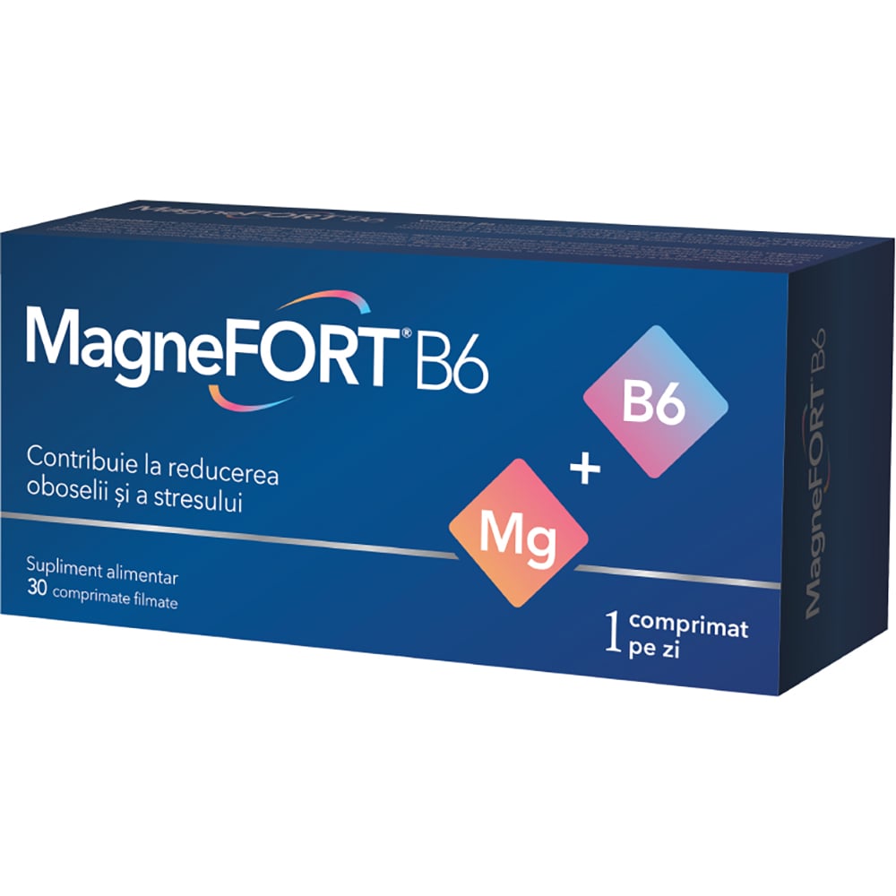 Supliment alimentar MagneFort B6, 30 comprimate, BIOFARM
