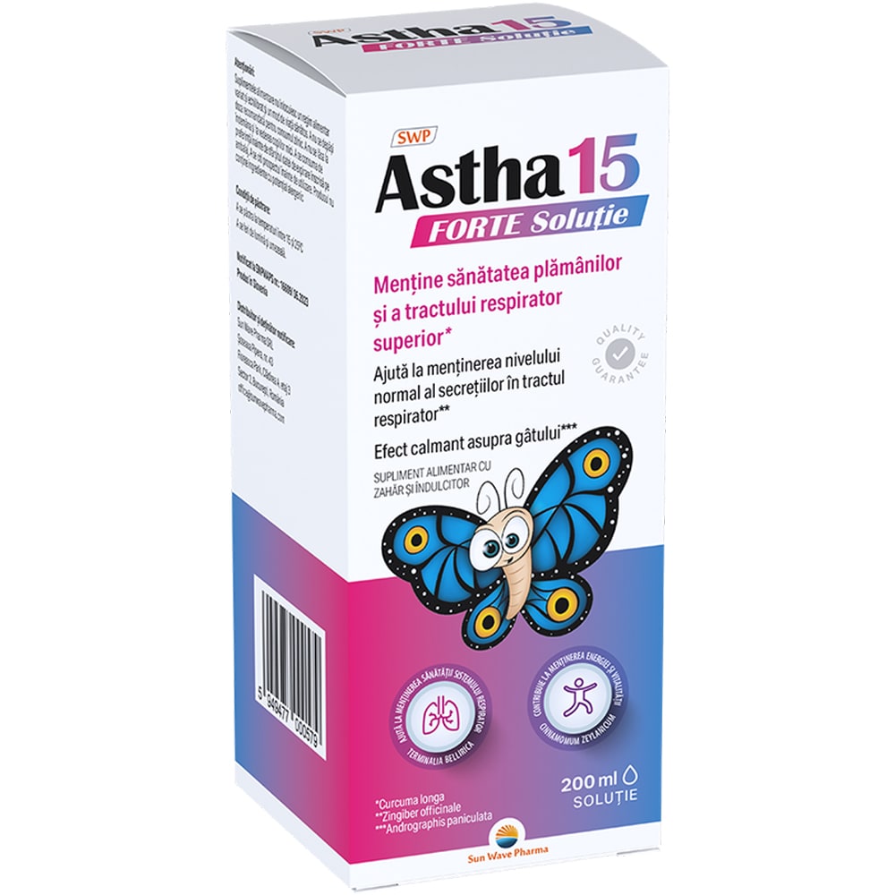 Supliment alimentar Astha 15 Forte, 200 ml, SUN WAVE PHARMA
