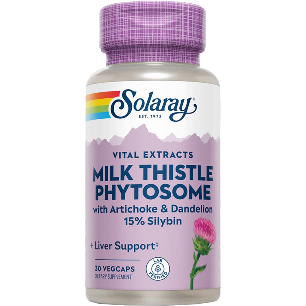 Supliment alimentar Milk Thistle Phytosome Solaray, 30 capsule vegetale, SECOM