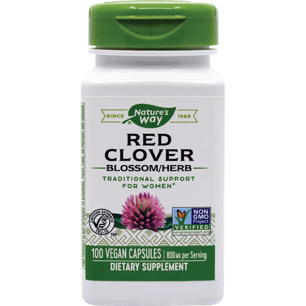 Supliment alimentar Red Clover (Trifoi-rosu) 400 mg Natures Way, 100 capsule vegetale, SECOM