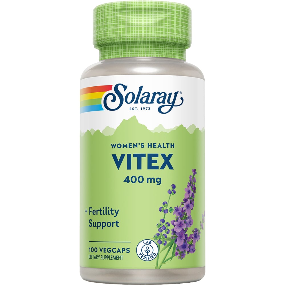 Supliment alimentar Vitex 400 mg Solaray, 100 capsule vegetale, SECOM