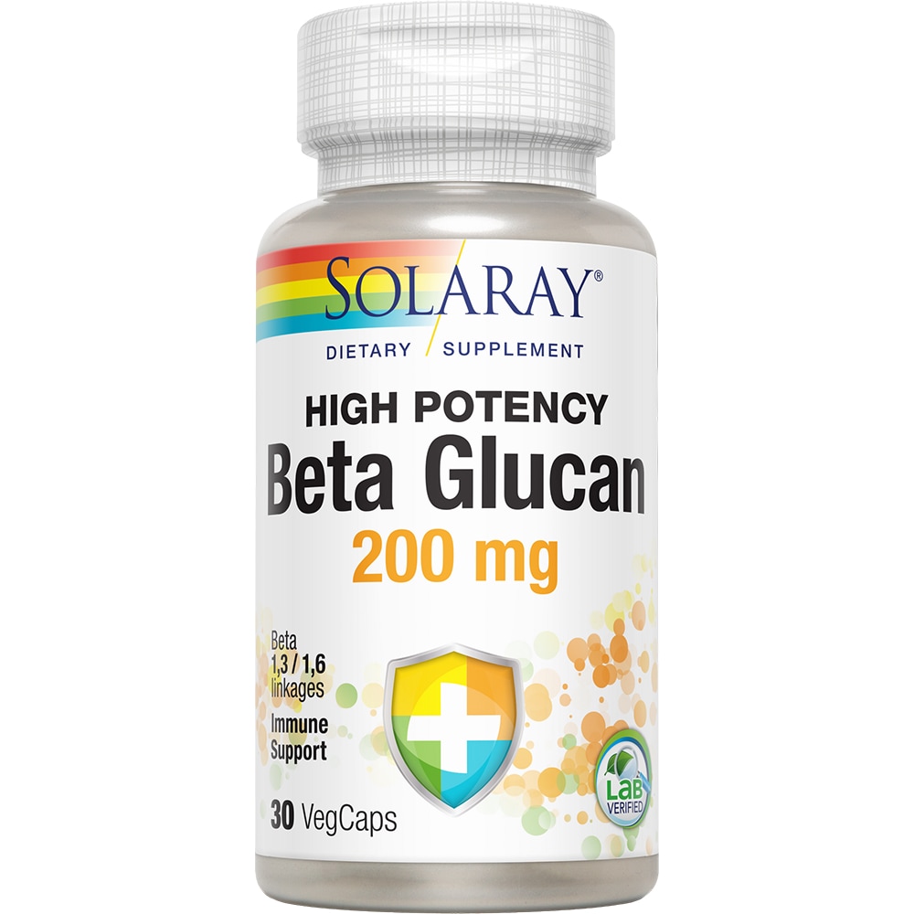 Supliment Beta Glucan 200 mg Solaray, 30 capsule, SECOM