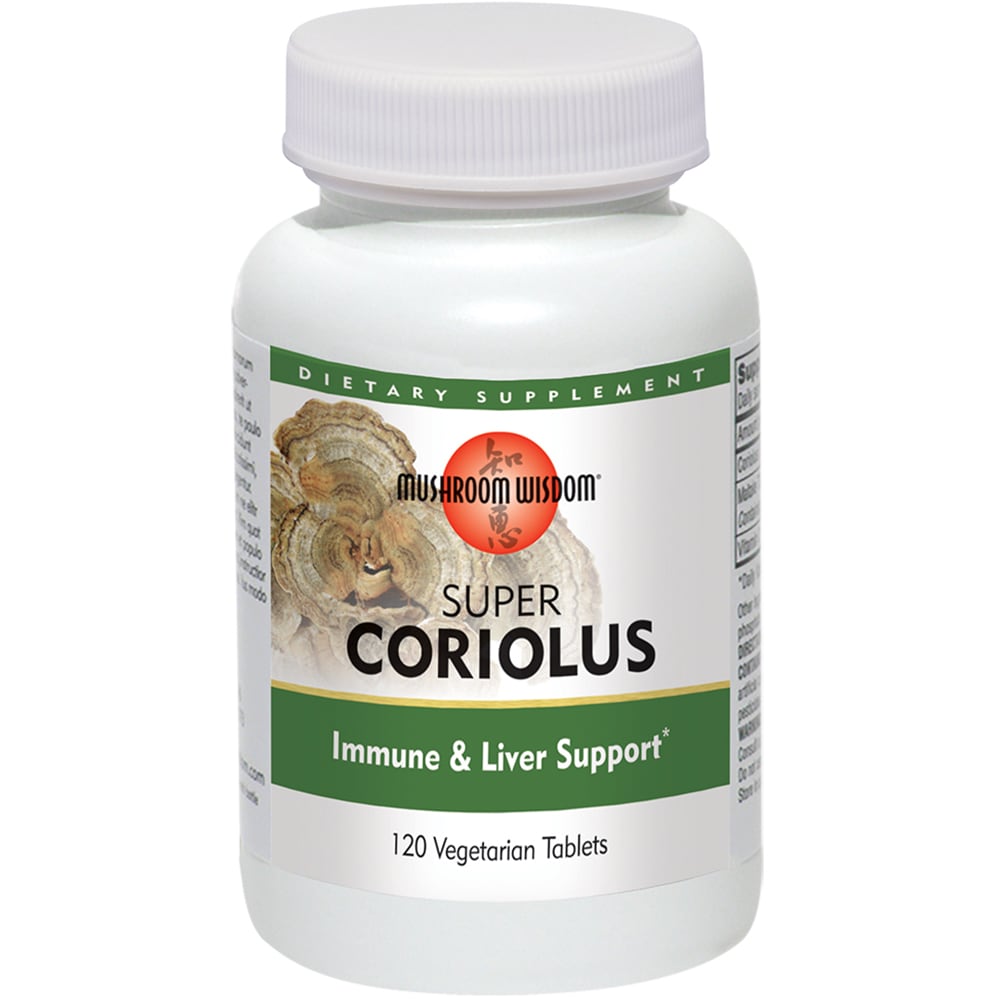 Supliment Super Coriolus Mushroom Wisdom, 120 comprimate, SECOM