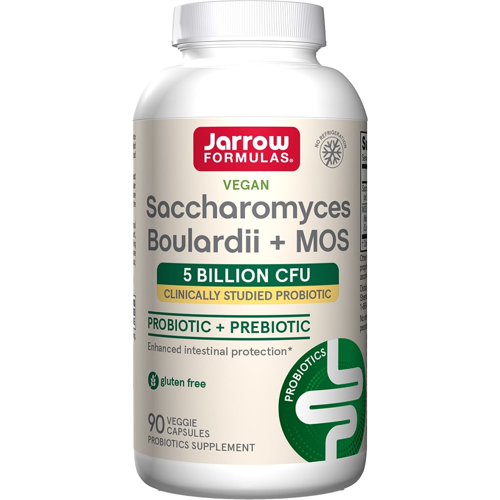 Supliment alimentar Saccharomyces Boulardii + MOS Jarrow Formulas, 90 capsule vegetale, SECOM