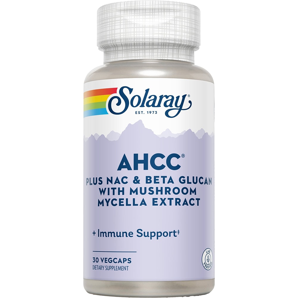 Supliment AHCC Plus Nac&Beta Glucan Solaray, 30 capsule, SECOM