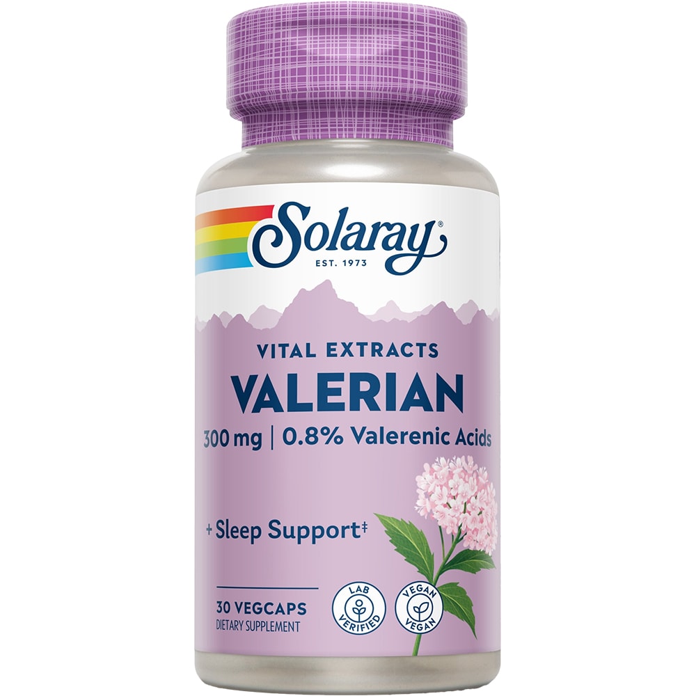 Supliment alimentar Valerian Solaray, 30 capsule vegetale, SECOM