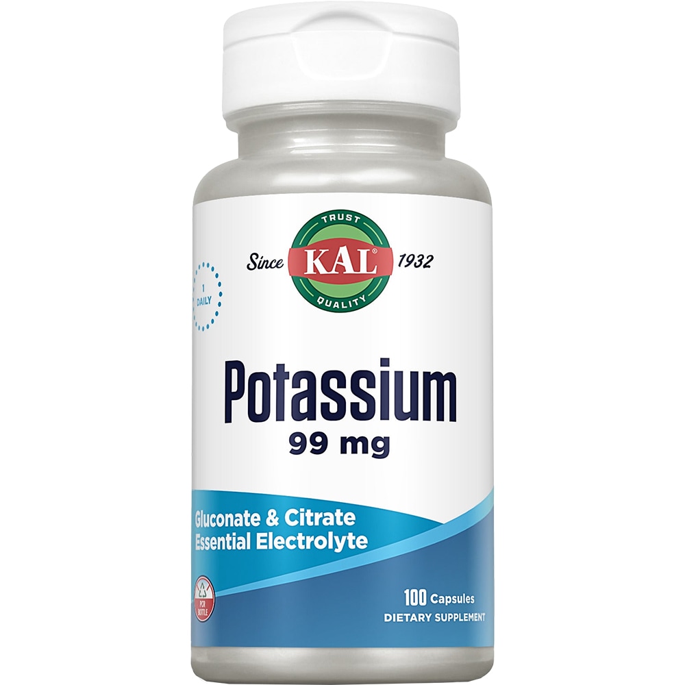Supliment alimentar Potassium 99 mg KAL, 100 capsule vegetale, SECOM