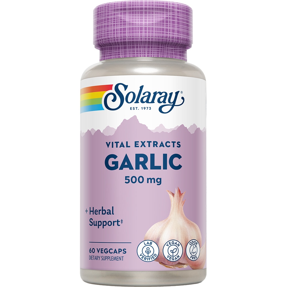 Supliment Garlic 500 mg Solaray, 60 capsule, SECOM