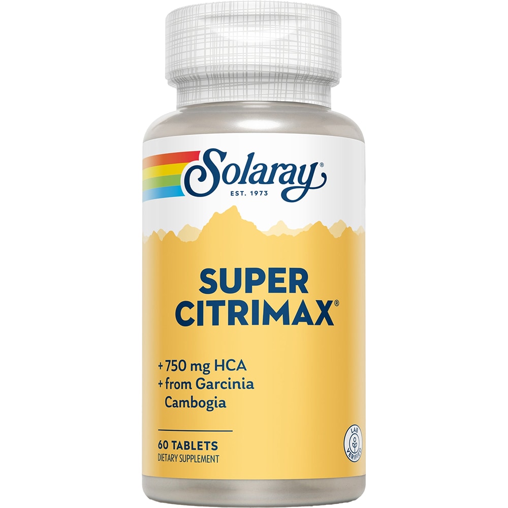 Supliment alimentar Super CitriMax (Garcinia cambogia) 750 mg Solaray, 60 tablete, SECOM