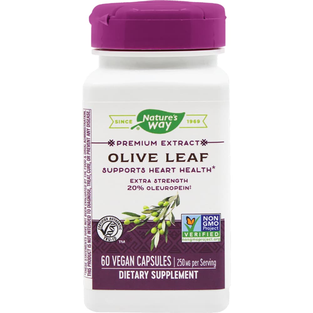 Supliment alimentar Olive Leaf 20% SE Natures Way, 60 capsule vegetale, SECOM