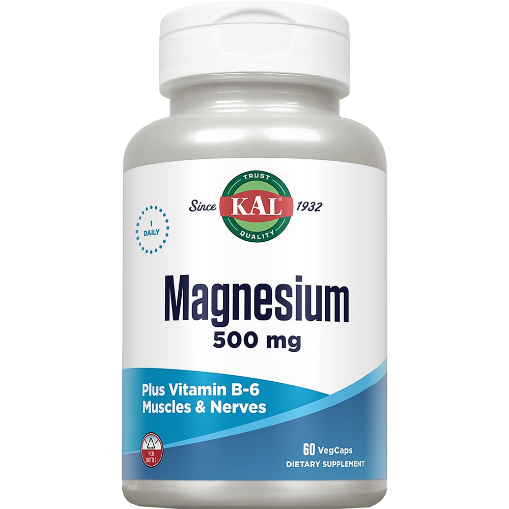 Supliment alimentar Magnesium 500 mg KAL, 60 capsule vegetale, SECOM