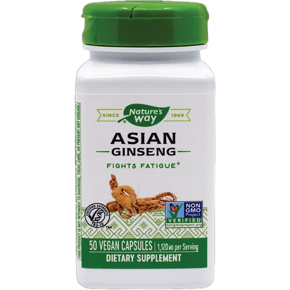 Supliment Asian Ginseng 560 mg Nature's Way, 50 capsule, SECOM