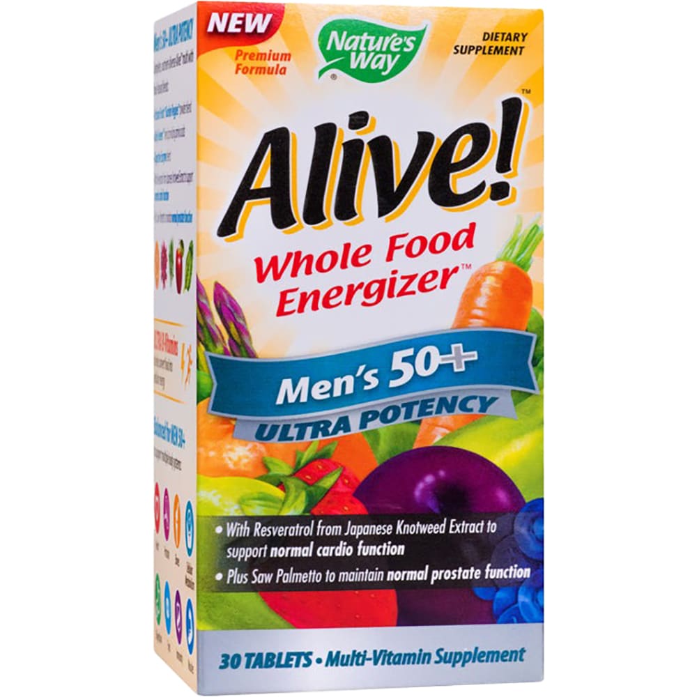 Supliment Alive! Men's 50+ Ultra Natures Way, 30 comprimate, SECOM