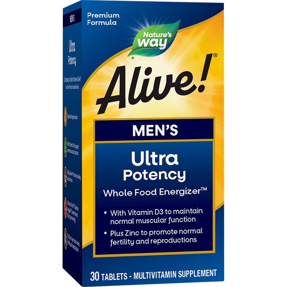 Supliment Alive! Men's Ultra Natures Way, 30 comprimate, SECOM