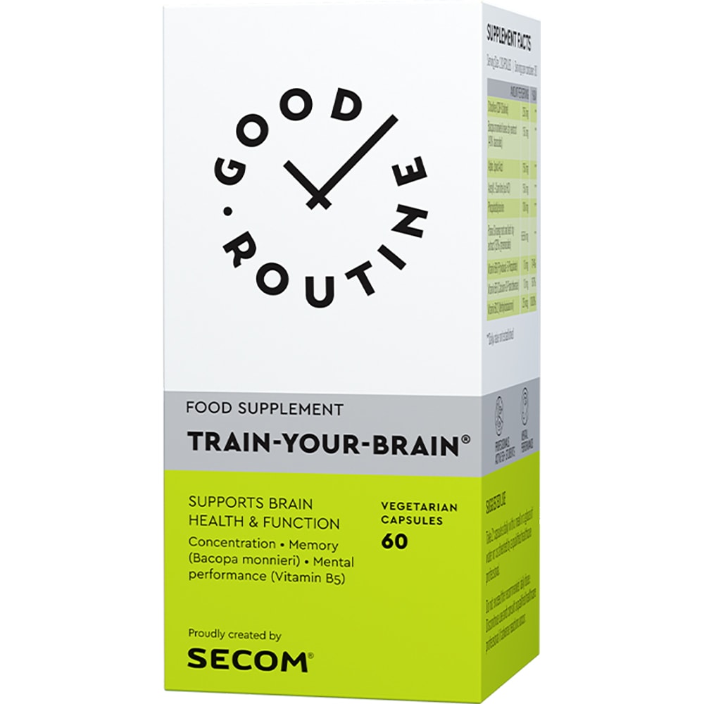 Supliment alimentar Train Your Brain Good Routine, 60 capsule vegetale, SECOM