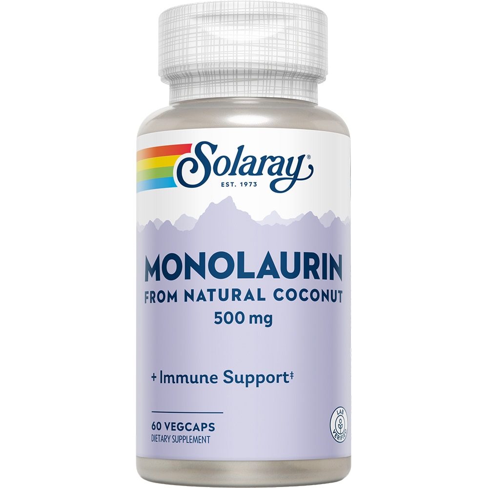 Supliment alimentar Monolaurin 500 mg Solaray, 60 capsule vegetale, SECOM