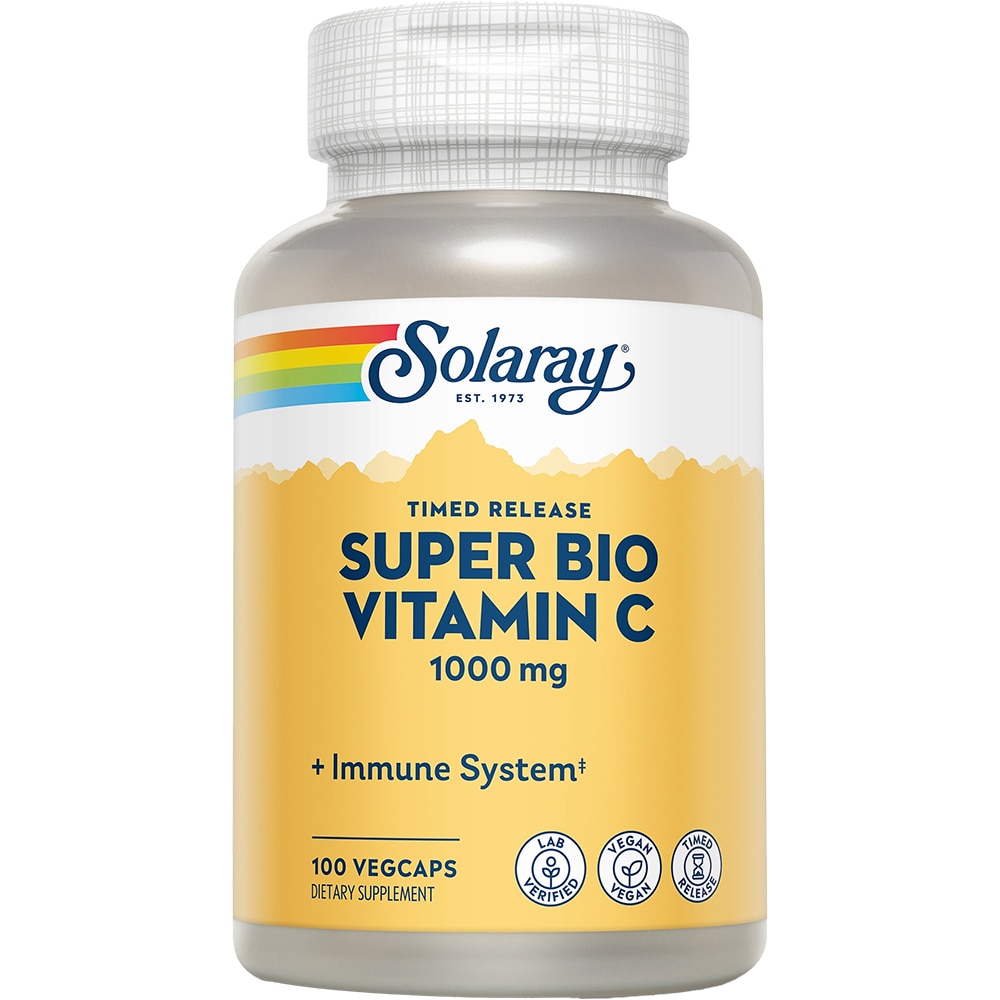 Supliment alimentar Super Bio Vitamina C Solaray, 100 capsule vegetale, SECOM