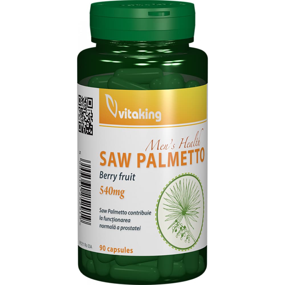 Supliment Extract de Palmier Pitic 540 mg, 90 capsule, VITAKING