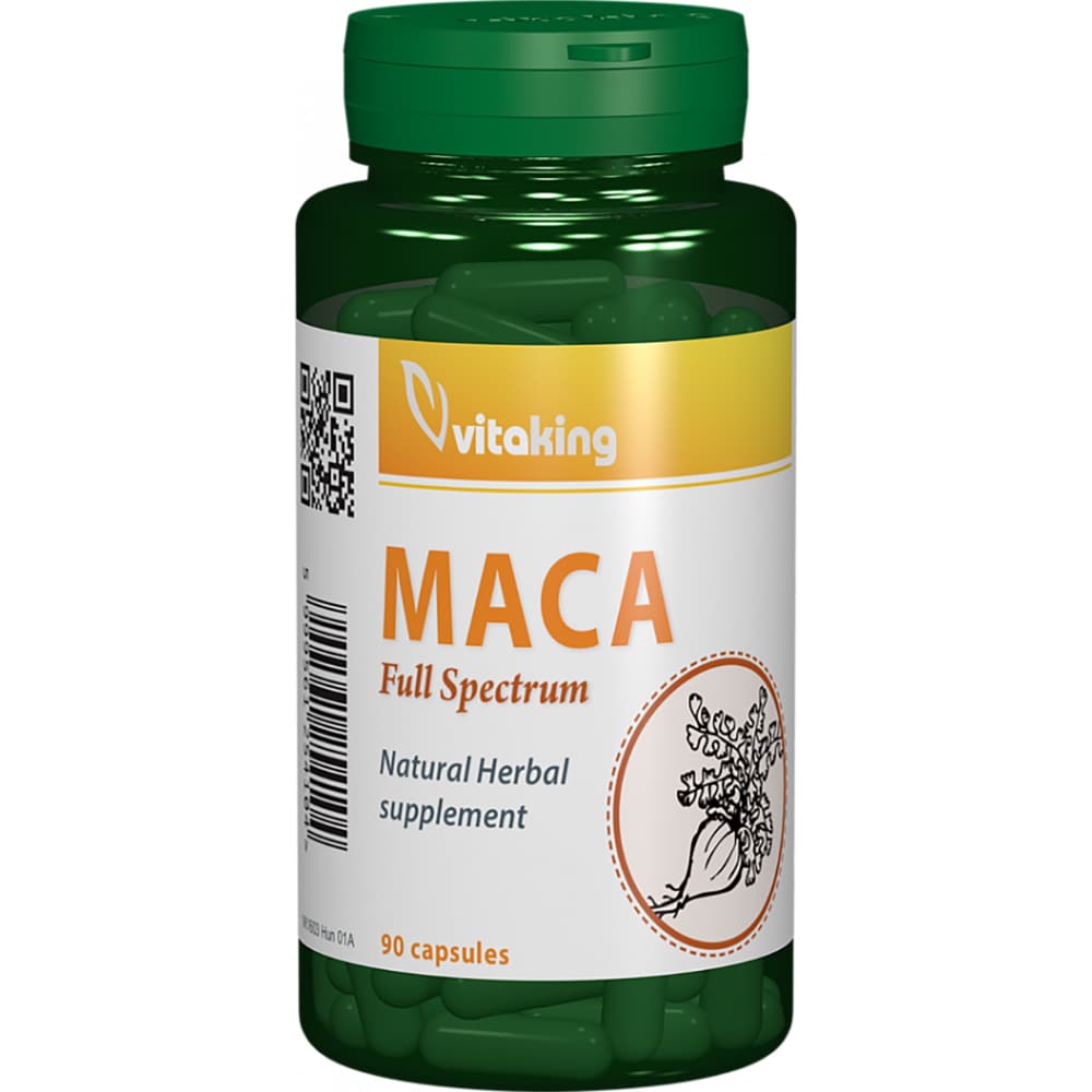 Supliment Extract de Maca 500 mg, 90 capsule vegetale, VITAKING