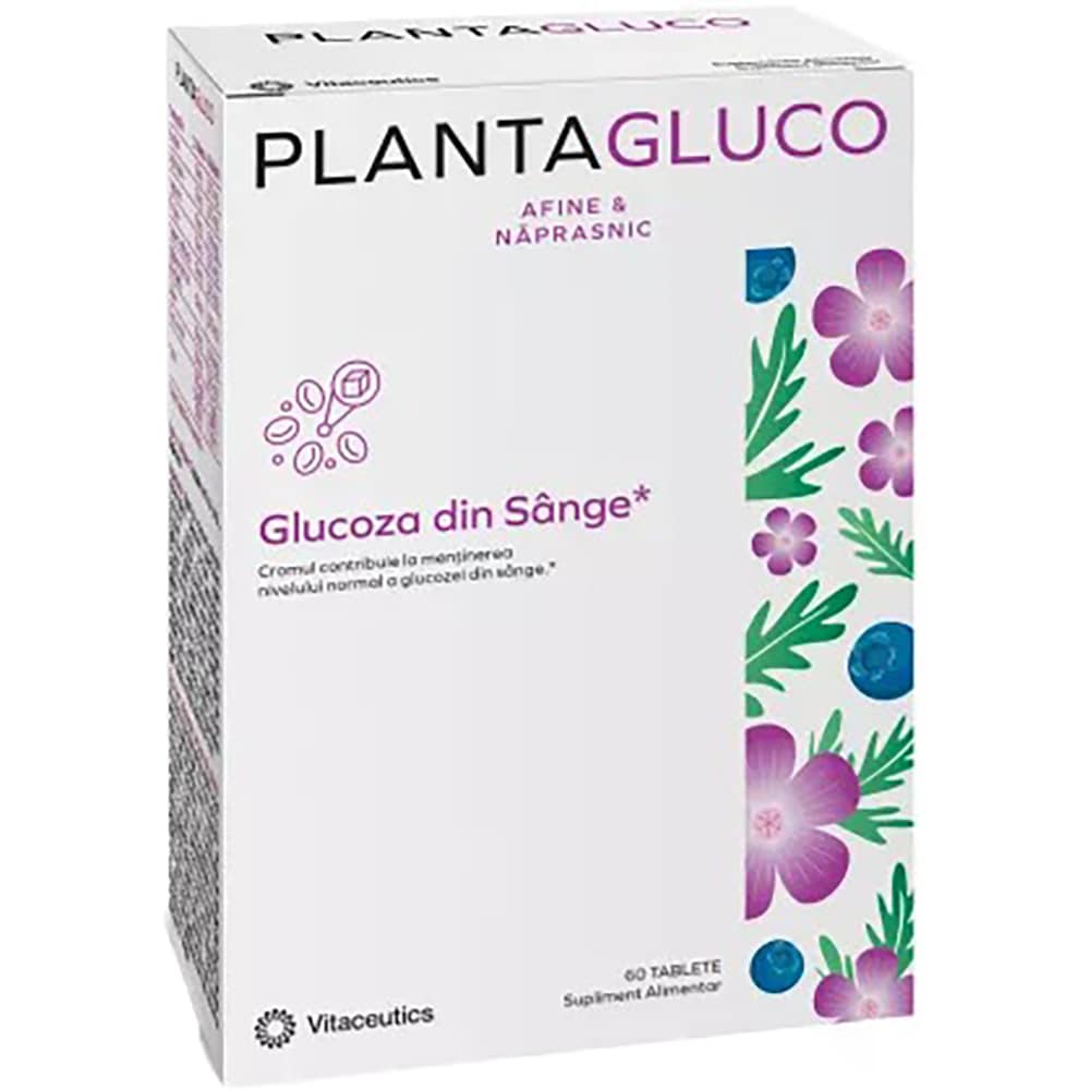 Supliment alimentar PlantaGluco Afine si Napraznic, 60 comprimate, VITACEUTICS
