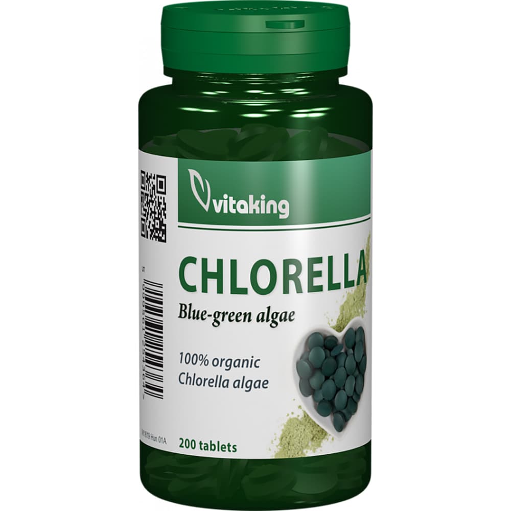 Supliment Chlorella, 200 comprimate, VITAKING