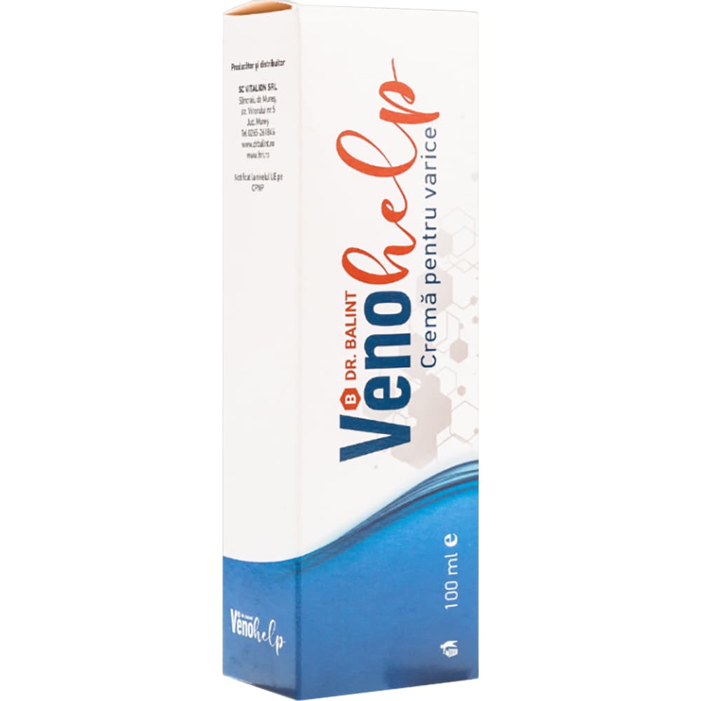 Crema pentru varice Venohelp, 100 ml, DR.BALINT
