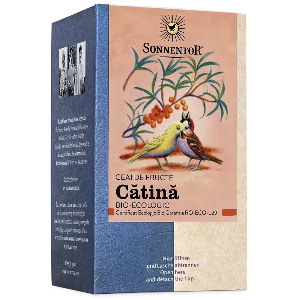 Ceai fructe SONNENTOR Catina, 18 plicuri 