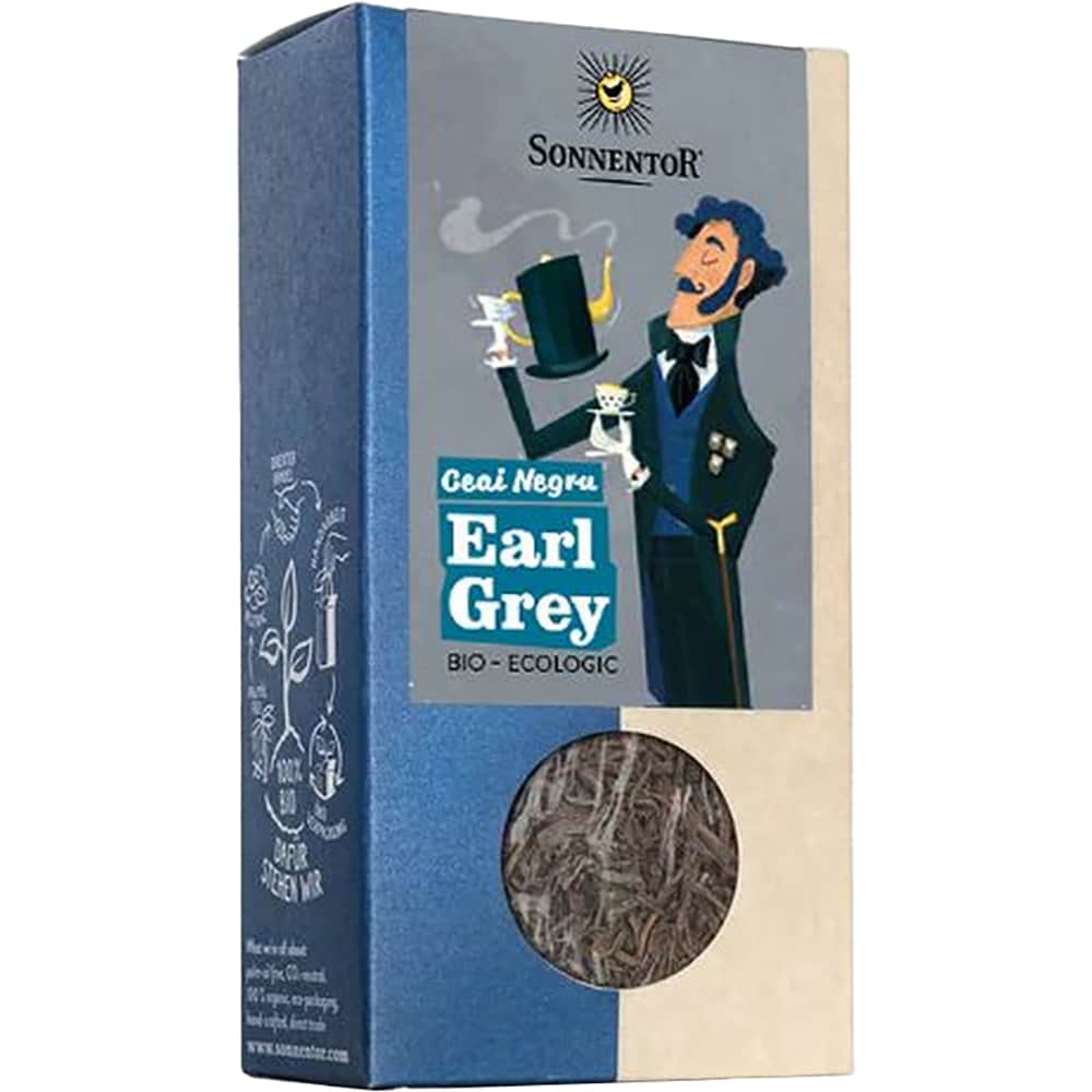 Ceai negru SONNENTOR Earl Grey, 90 g 