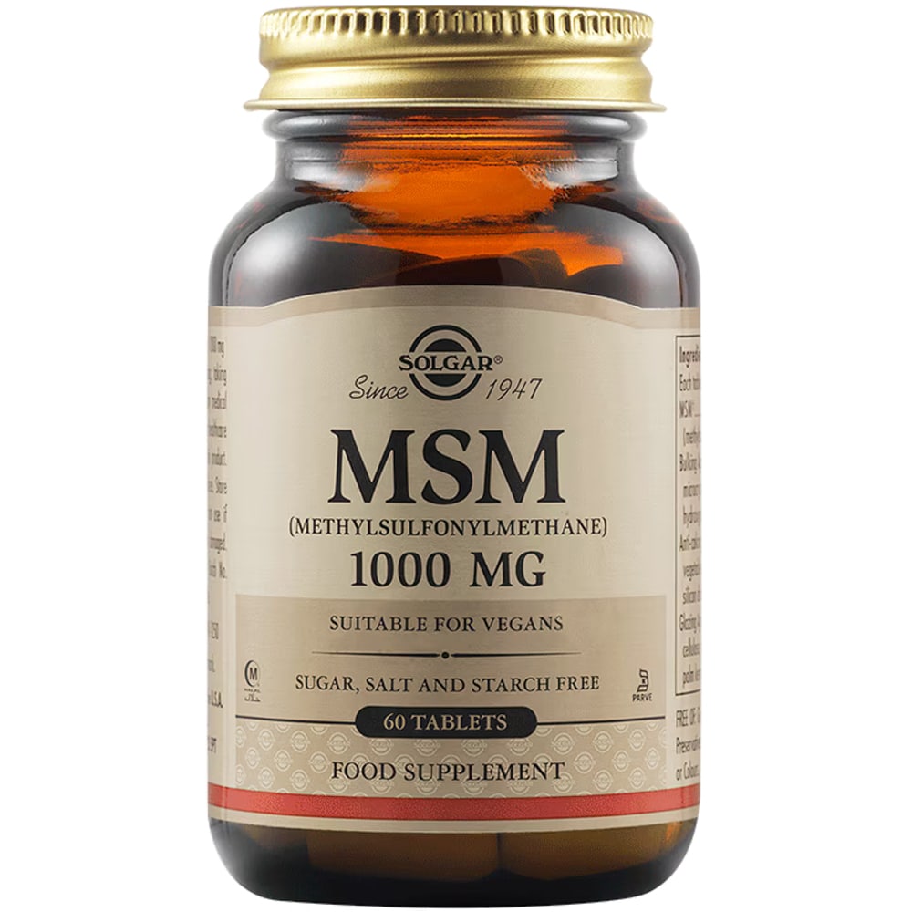 Supliment alimentar MSM 1000 mg, 60 comprimate filmate, SOLGAR