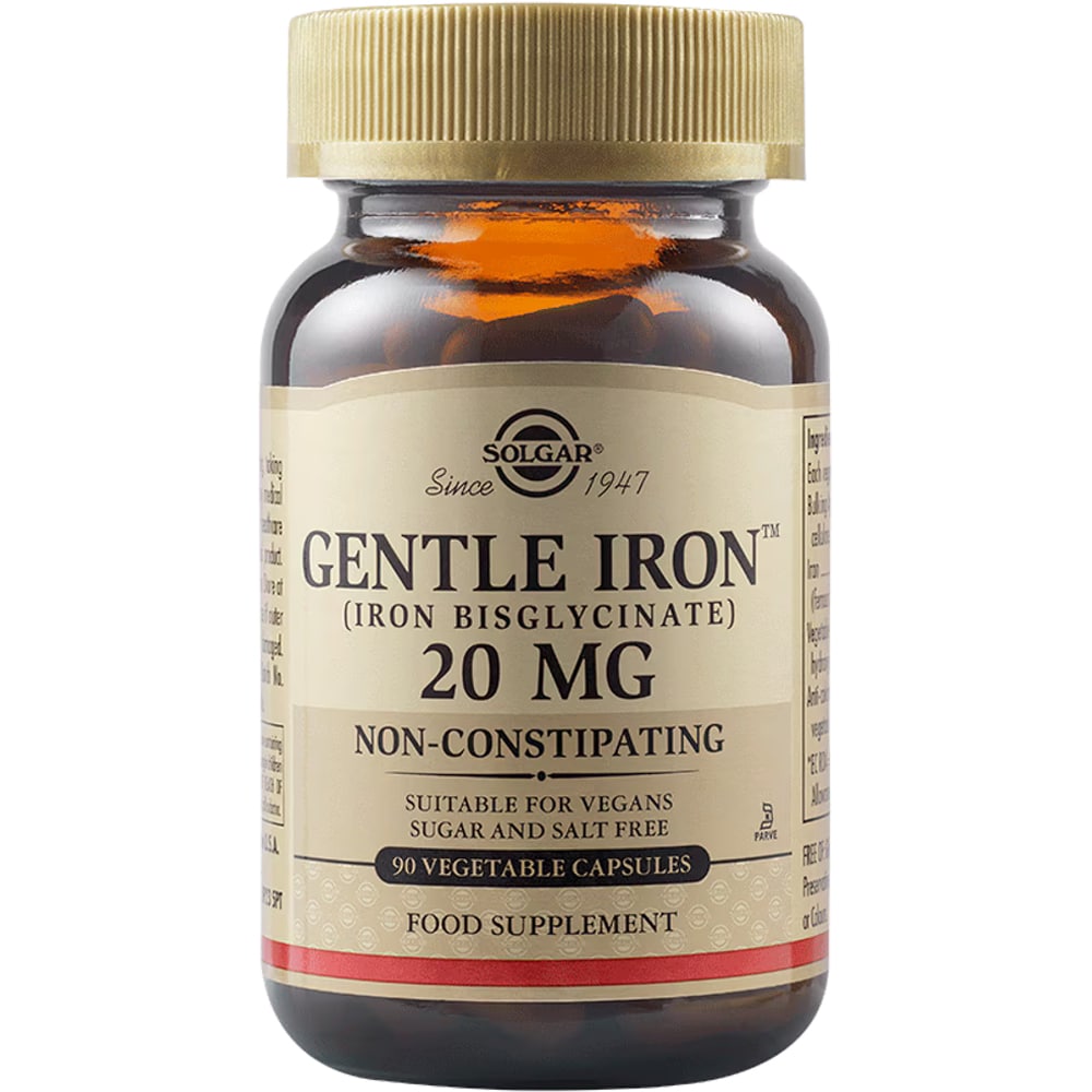 Supliment alimentar Fier Bisglicinat 20 mg Gentle Iron, 90 capsule, SOLGAR
