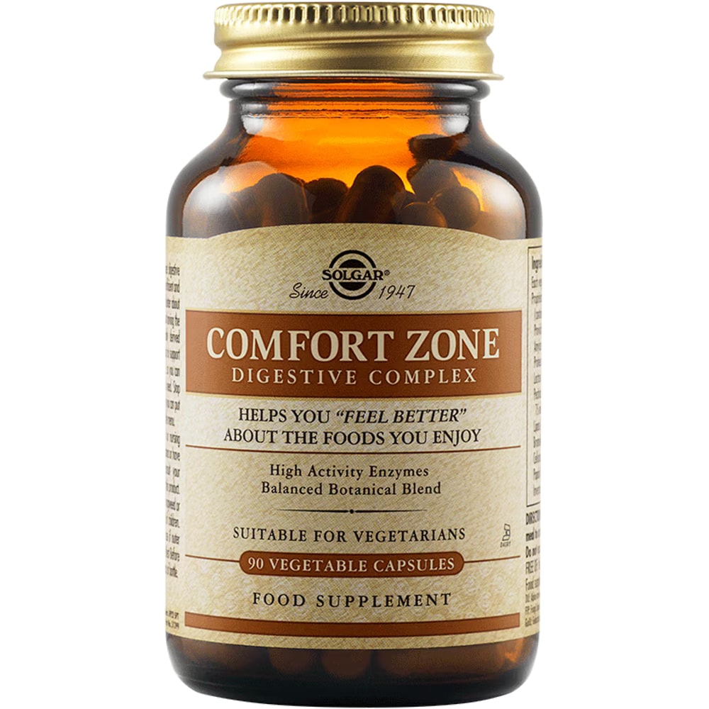 Supliment alimentar Complex Digestiv Comfort Zone, 90 capsule vegetale, SOLGAR