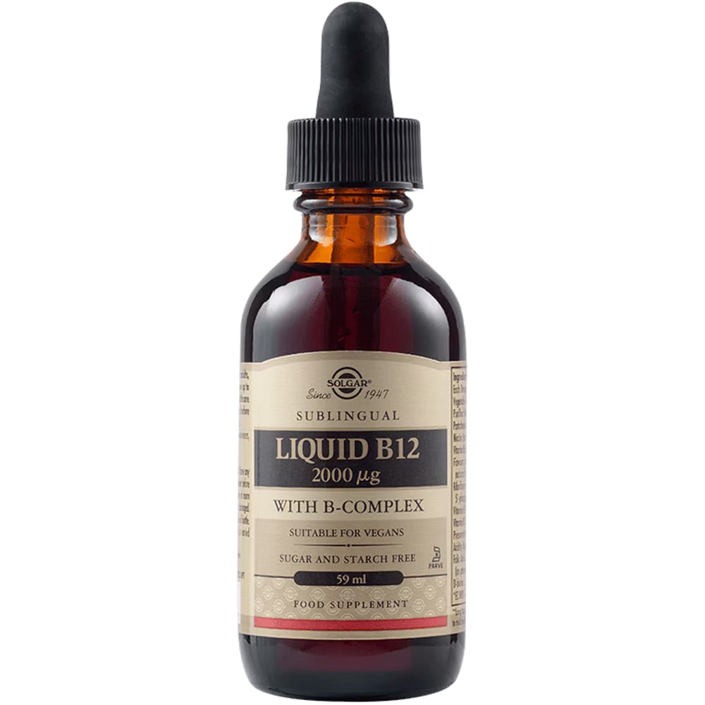 Supliment alimentar Vitamina B12 Lichida 2000 mcg, 59 ml, SOLGAR