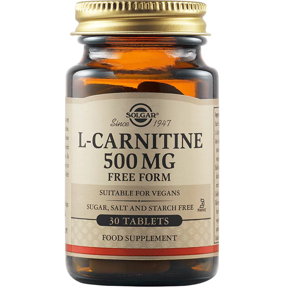 Supliment alimentar L-Carnitina 500 mg, 30 tablete, SOLGAR