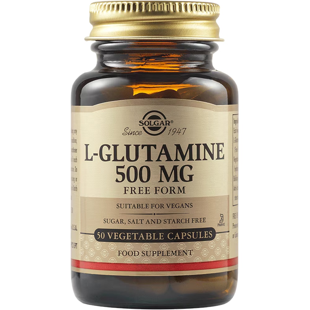 Supliment alimentar L-Glutamina 500 mg, 50 capsule vegetale, SOLGAR
