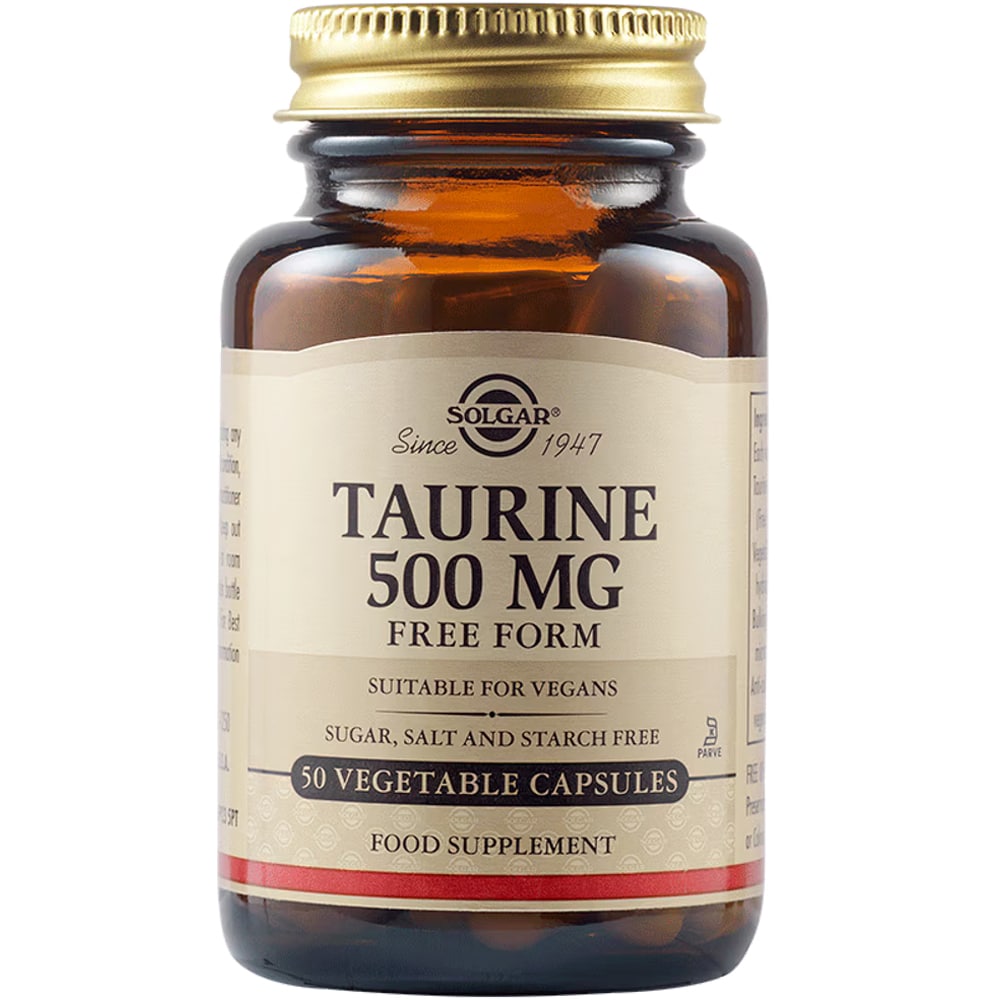 Supliment alimentar Taurina 500 mg, 50 capsule vegetale, SOLGAR