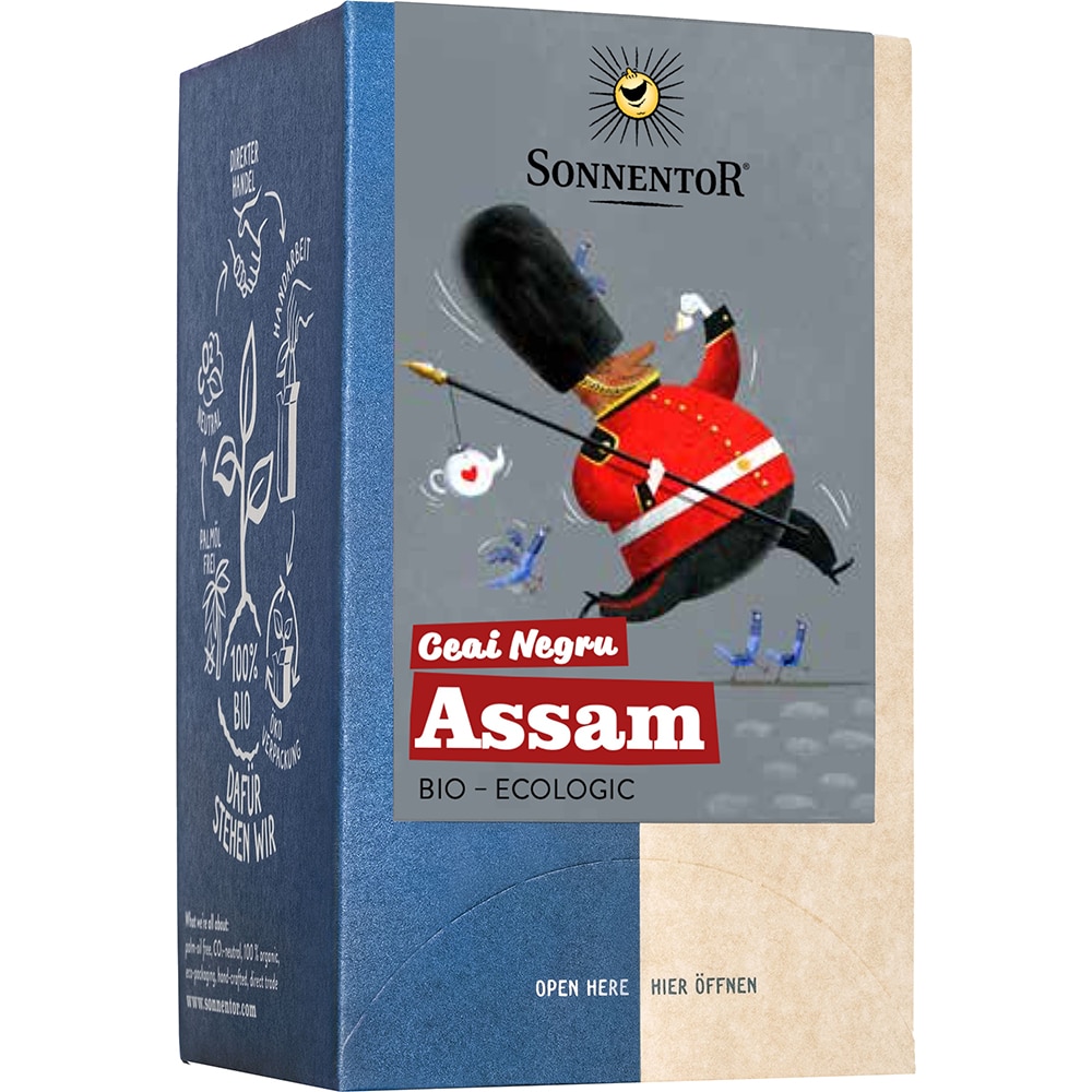 Ceai negru SONNENTOR Assam, 18 plicuri 