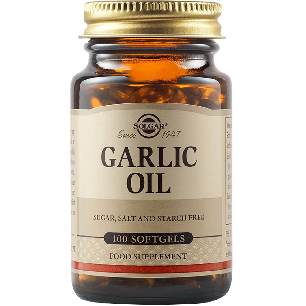Supliment alimentar Ulei de Usturoi, 100 capsule moi, SOLGAR